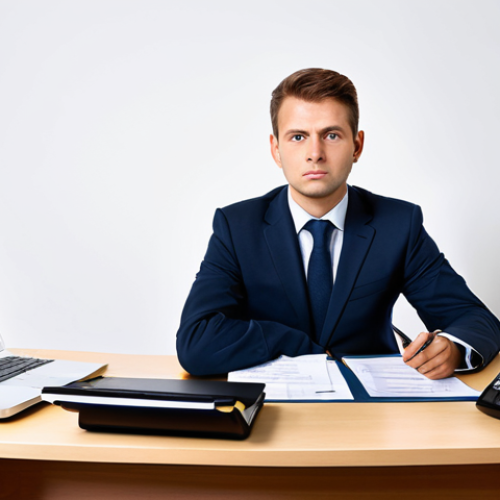Home 17 전산세무회계와 기업 회계의 차이 - Skattebokföring (Tax Accounting)**
"A professional accountant working at a tidy desk, surrounded by...